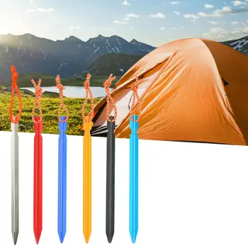 10шт 18 см Здрави нокти за палатки с Триъгълна форма, които лесно се отпуснете, дълъг живот, стабилни клечки за заземяване, комплект за палатки
