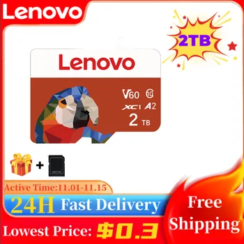 Lenovo SD / TF Flash-карта памет 2 TB 1 TB Мини SD-карта 512 GB Със скорост до 100 МБ / с SD карта памет 256 GB 128 GB За Таблети / Търтеи / Фотоапарат / Ps4
