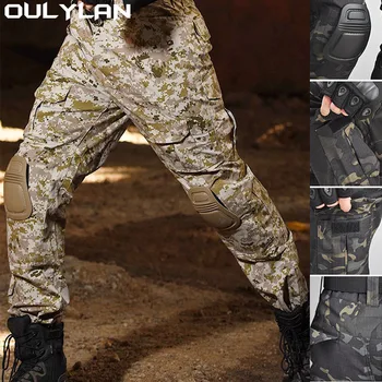 Автомати тактически панталони Мъжки военен костюм Водоустойчив есенни панталони за Мъже Работна Туризъм ловно облекло униформи