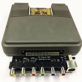 Видео усилвател заплата RGBS, Изход за сигнал RGBS, аудио изход за двигателя КОМПЮТЪР NEC PCE, електронен компонент конзола Grafx.