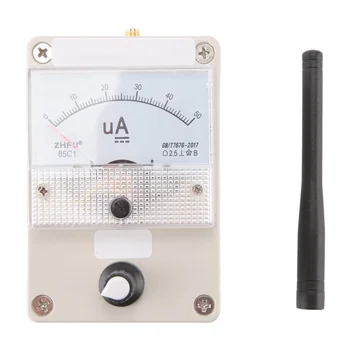 Измерител на нивото на радиочестотния сигнал 100K‑1000MHz Индикатор за силата на полето Измерител на силата на сигнала за излъчване на радио антени