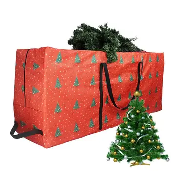 Коледна чанта за съхранение, Прахоустойчив, калъф, Защитни Водоустойчива чанта за съхранение на Коледната елха, Организатор и за одеяла с голям капацитет