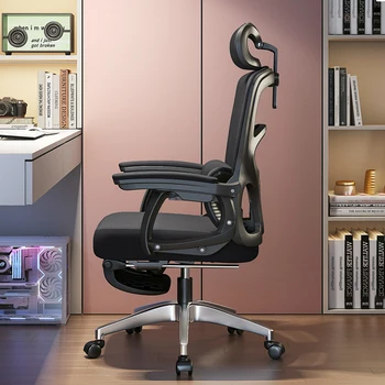 Офис стол с облегалката за глава и токчета, удобно сидячее офис стол на колелца, Дизайнерска писалка, Офис мебели Silla De Oficina