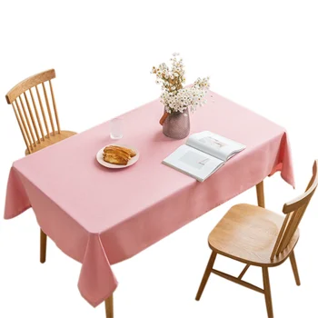 Проста имитация на лен Бельо Памучен Покривка маса за Хранене и масичка за кафе за дома Хотелски Текстил Банкетна декор