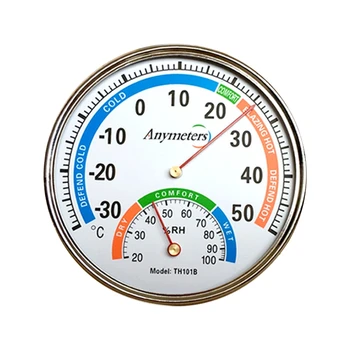 Термометър-влагомер За помещения и на улицата, Висящ Стенен изглаждат време термометър за украса